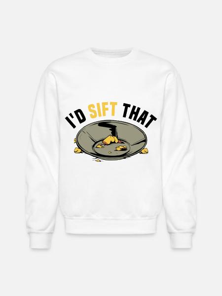 Panning for gold - Unisex Crewneck Sweatshirt - white