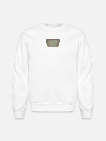 Antique Rim Ceramic Plate - Unisex Crewneck Sweatshirt - white