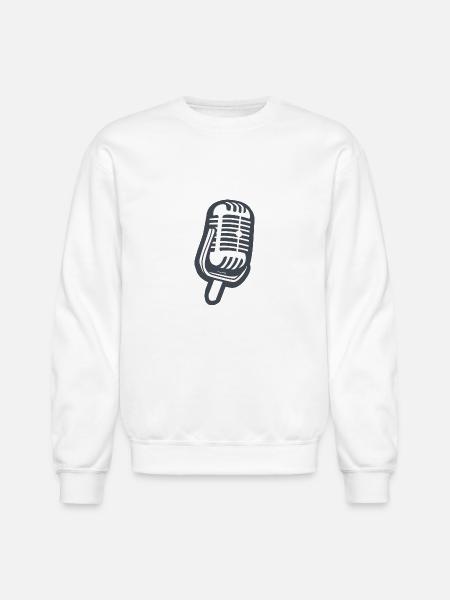 microphone - Unisex Crewneck Sweatshirt - white