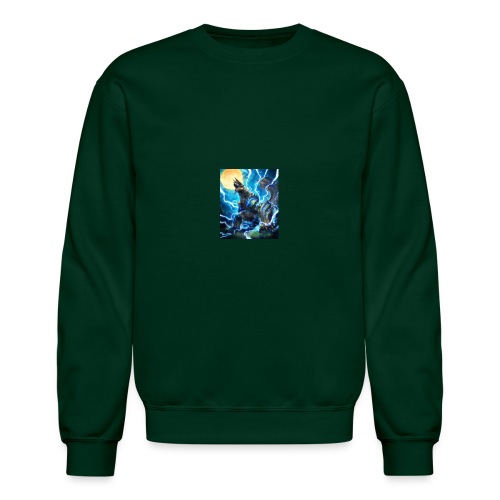 Blue lighting dragom - Unisex Crewneck Sweatshirt