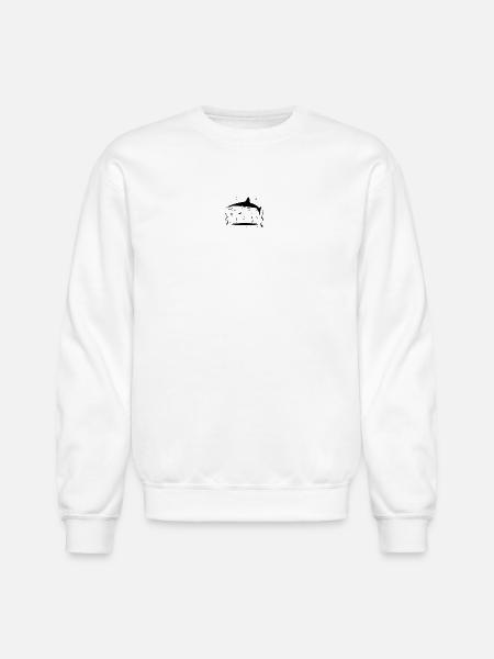 Monochrome Minimal Block - Unisex Crewneck Sweatshirt - white