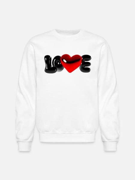 Love Bubble - Unisex Crewneck Sweatshirt - white
