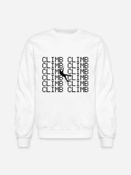 climb - Unisex Crewneck Sweatshirt - white