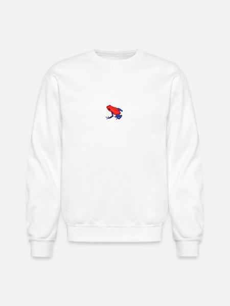 Strawberry Poison Dart Frog - Unisex Crewneck Sweatshirt - white
