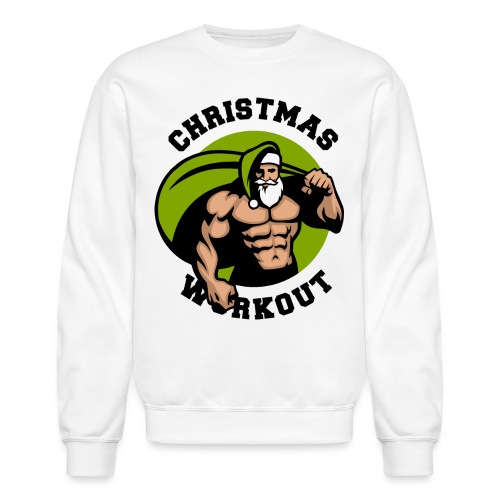 christmas bodybuilding santa fitness - Unisex Crewneck Sweatshirt