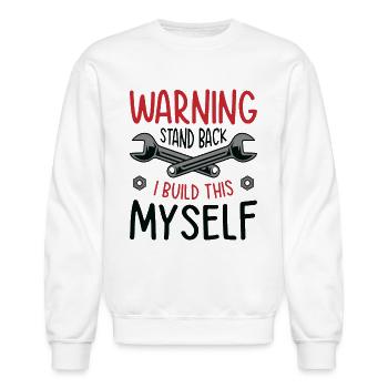 Car Mechanic Auto Engine Repair - Unisex Crewneck Sweatshirt - white - Front - AI Model Female 172 light (172cm) & AI Model Male 185 dark (185cm)