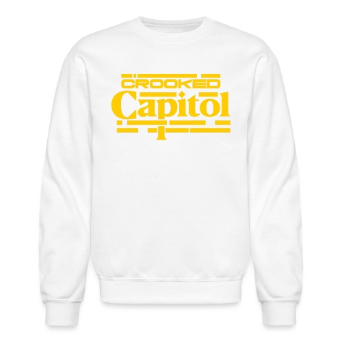 Crooked Capitol Logo Gold - Unisex Crewneck Sweatshirt