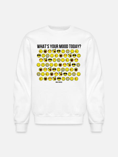 SmileyWorld What´s Your Mood Today? - Unisex Crewneck Sweatshirt - white