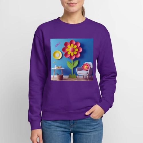 Flower design and harmony of environmental well-be - Unisex Crewneck Sweatshirt
