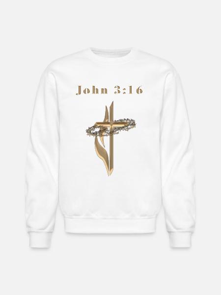 John 3:16 - Unisex Crewneck Sweatshirt - white