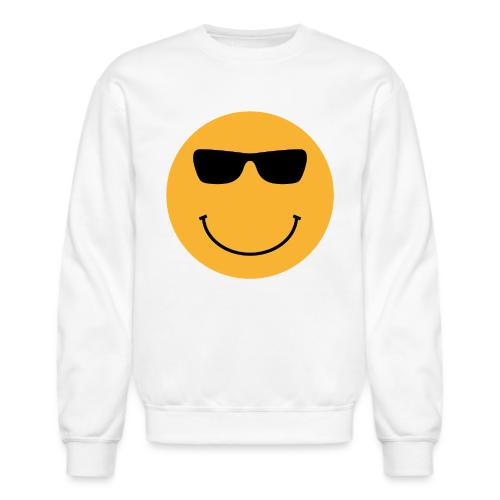 Orange Face with Sunglasses - Unisex Crewneck Sweatshirt