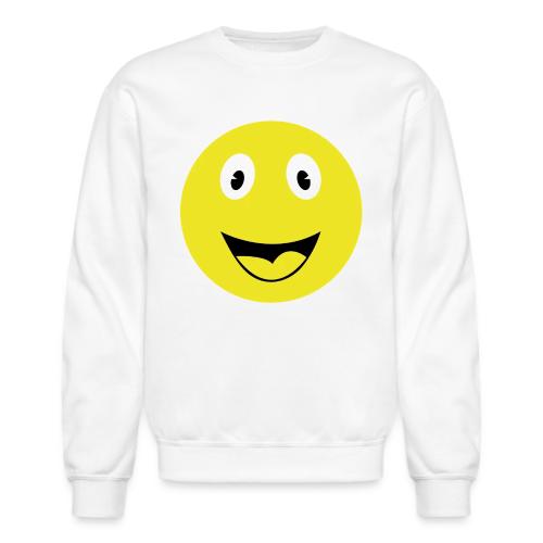 Yellow Happy Face Print - Unisex Crewneck Sweatshirt