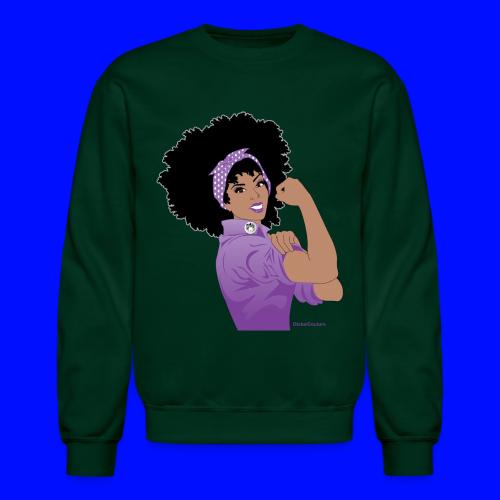 GlobalCouture WeCanDoItPurple Girl RGB png - Unisex Crewneck Sweatshirt