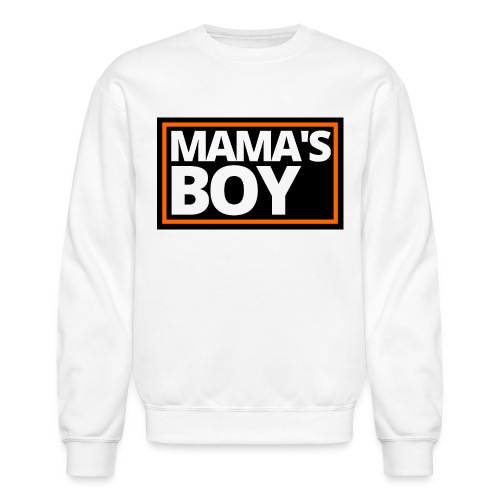 MAMA's Boy (Motorcycle Black, Orange & White Logo) - Unisex Crewneck Sweatshirt