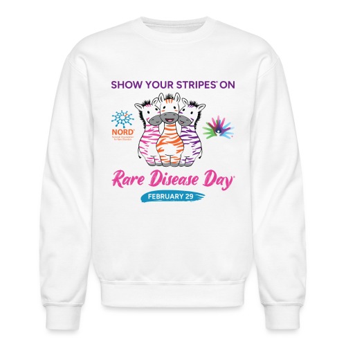 Rare Disease Day Show Your Stripes - Unisex Crewneck Sweatshirt