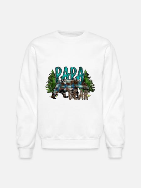 Papa Bear - Unisex Crewneck Sweatshirt - white