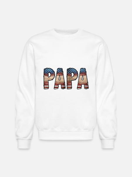 Papa - Unisex Crewneck Sweatshirt - white