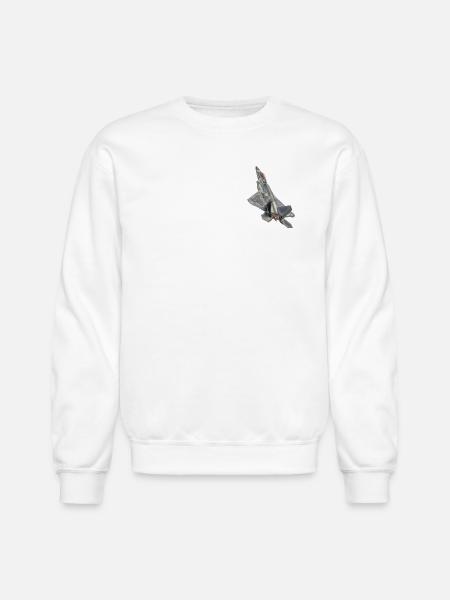 F22-Raptor - Unisex Crewneck Sweatshirt - white