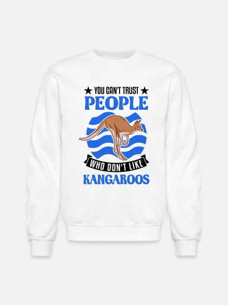 Kangaroo Australia Australian - Unisex Crewneck Sweatshirt - white