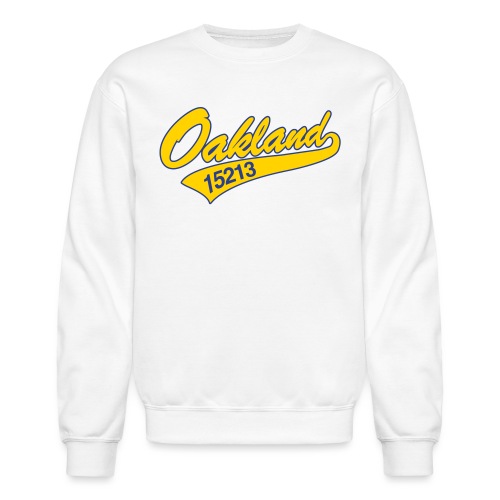 Oakland Gold_blue stroke - Unisex Crewneck Sweatshirt