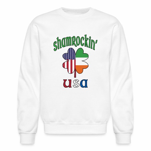 Shamrock USA Good Luck Four Leaf Clover St Paddy's - Unisex Crewneck Sweatshirt