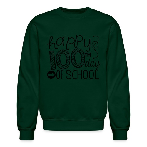 Happy 100th Day of School Arrows Teacher T-shirt - Unisex Crewneck Sweatshirt