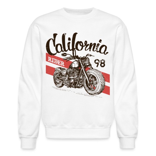 motorcycle riders biker california - Unisex Crewneck Sweatshirt