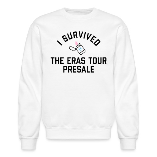 I Survived The Eras Tour Presale (Light) - Unisex Crewneck Sweatshirt