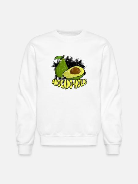 I'm an avocado-holic - Avocado - Unisex Crewneck Sweatshirt - white