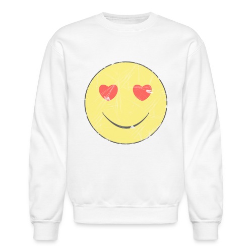 smiley face in love - Unisex Crewneck Sweatshirt