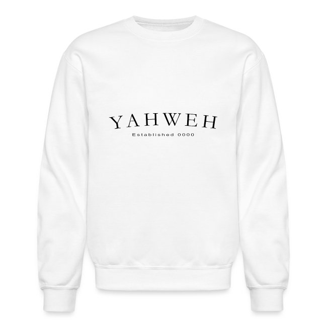 Yahweh Established 0000 in black
