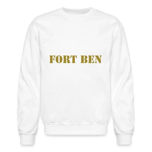 FORT BEN, gold stencil - Unisex Crewneck Sweatshirt
