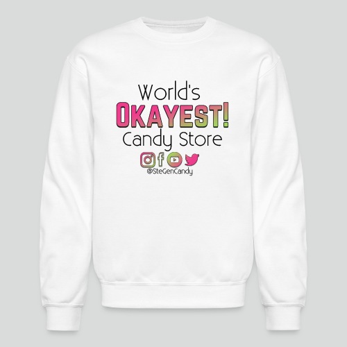 World's Okayest Candy Store Gradient - Unisex Crewneck Sweatshirt