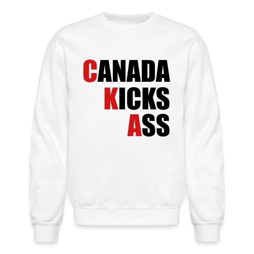 Canada Kicks Ass Vertical - Unisex Crewneck Sweatshirt