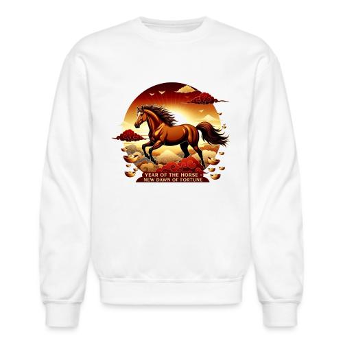 Year of the Horse Sunrise T Shirt, Lunar New Year - Unisex Crewneck Sweatshirt