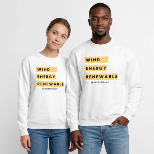 Wind Energy Renewable - Unisex Crewneck Sweatshirt