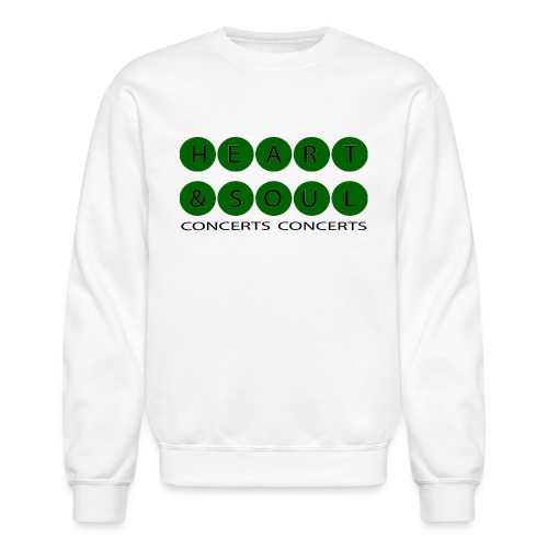 Heart & Soul Concerts Bubble green & black horizon - Unisex Crewneck Sweatshirt