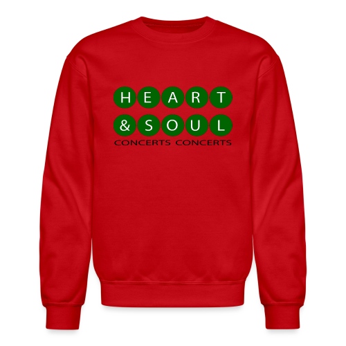 Heart & Soul Concerts green/ white bubble Horizon - Unisex Crewneck Sweatshirt