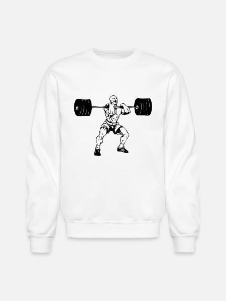 weightlifting - Unisex Crewneck Sweatshirt - white