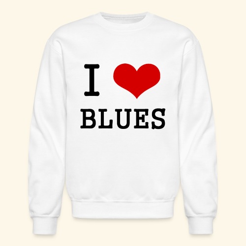 I Heart Blues - Unisex Crewneck Sweatshirt