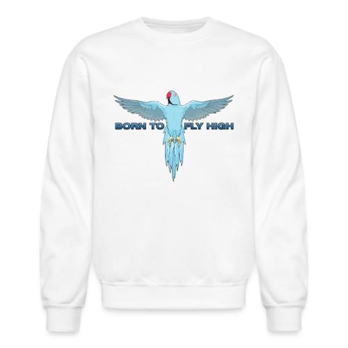 Blue Born To Fly High PNG Logo - Unisex Crewneck Sweatshirt