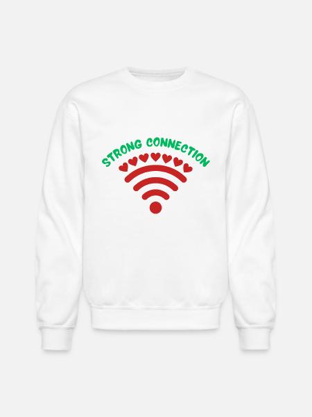 Strong connection - Unisex Crewneck Sweatshirt - white