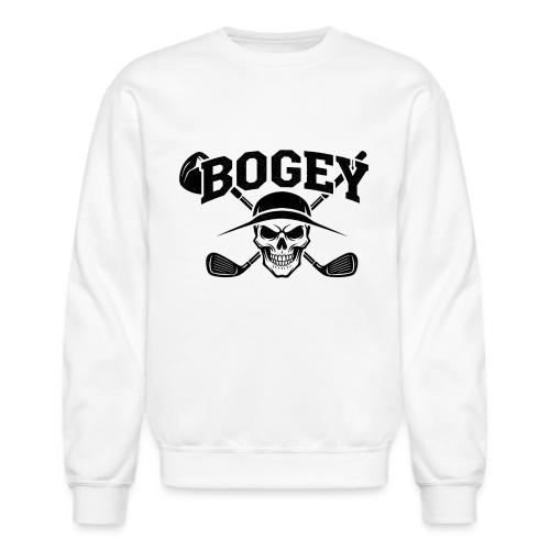 BOGEY - Skull Golf Gag Gift Tee for Men - Unisex Crewneck Sweatshirt