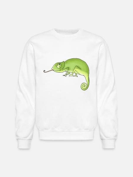Green Chameleon - Unisex Crewneck Sweatshirt - white