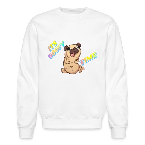 goofy pug - Unisex Crewneck Sweatshirt