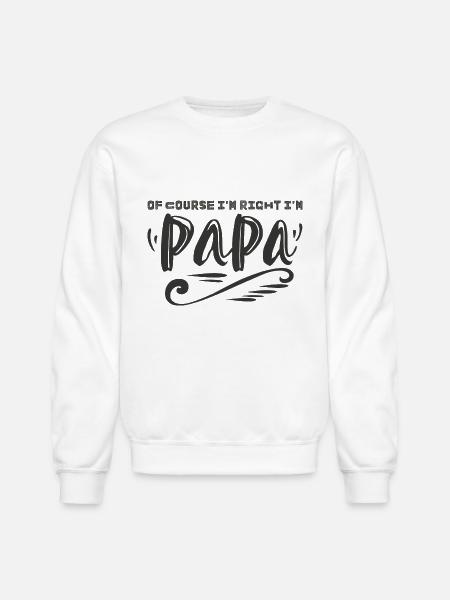 Funny Papa - Unisex Crewneck Sweatshirt - white