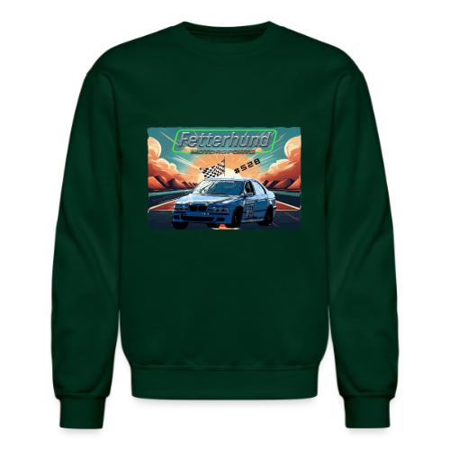 Fetterhund Motorsports with racecar - Unisex Crewneck Sweatshirt