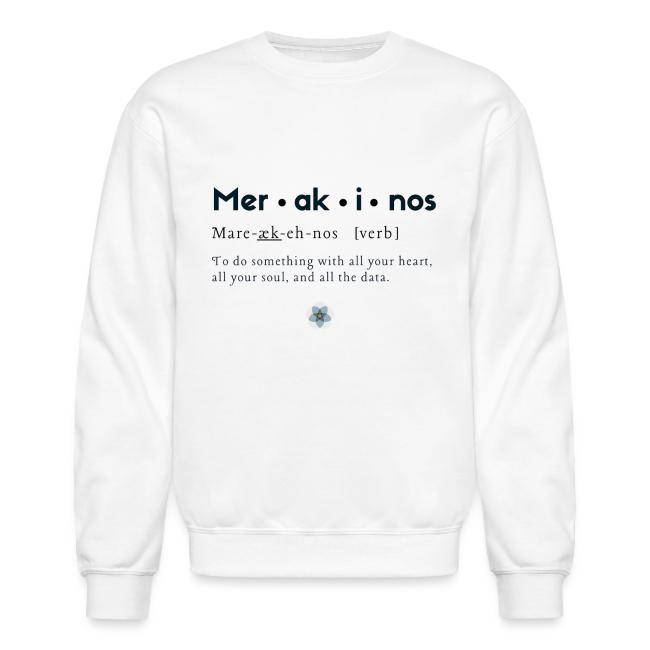 Merakinos definition with logo