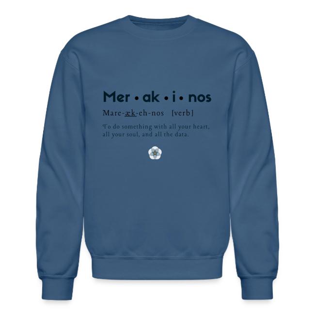 Merakinos definition with logo