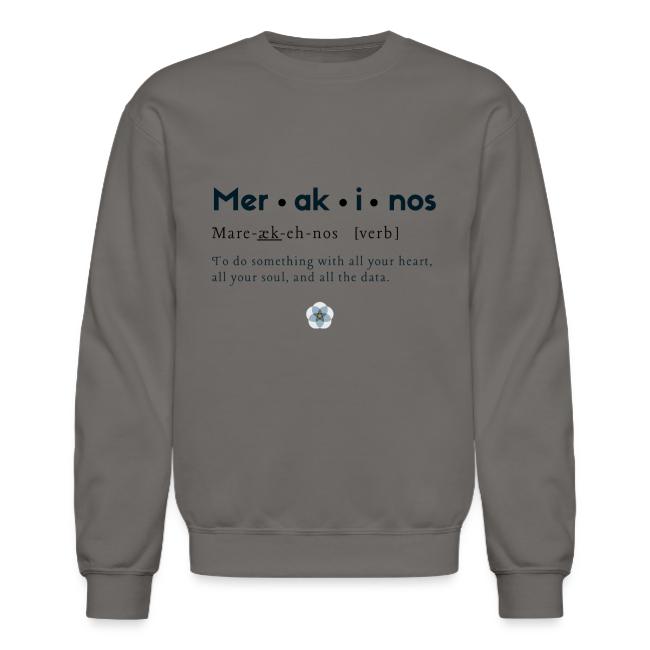 Merakinos definition with logo